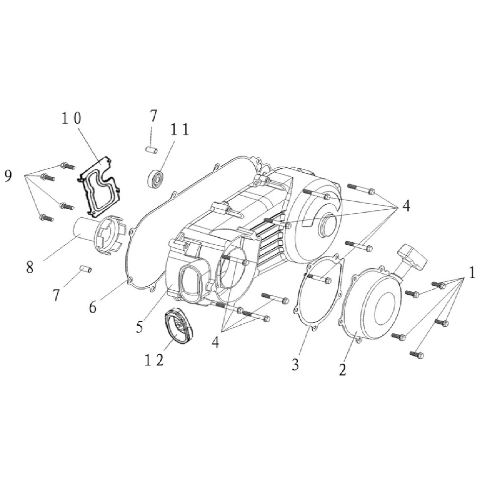 KUBA MX 220 MOTOR KAPAĞI DIŞ ELDEN MARŞLI #KM 70927